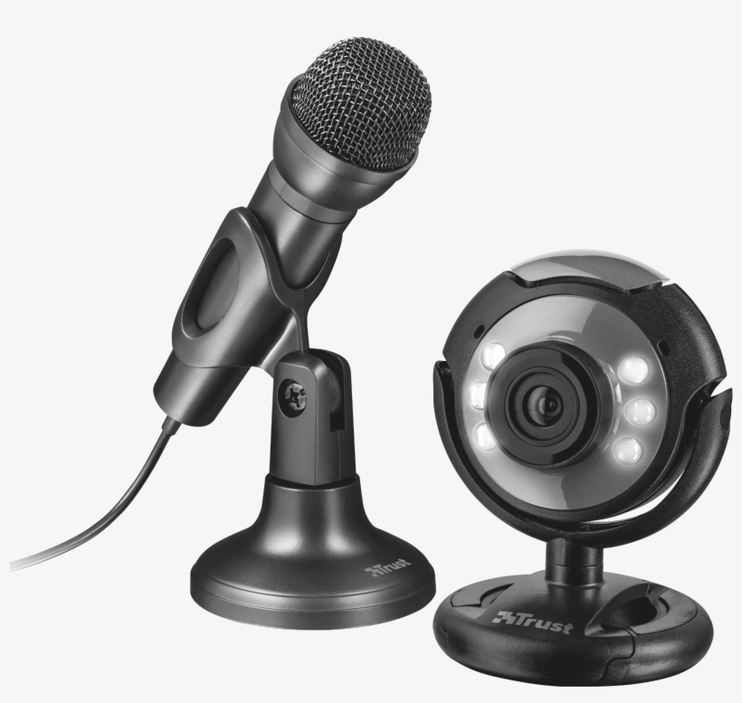 Streaming Set Trust Webcam Microphone - Gadget, transparent png