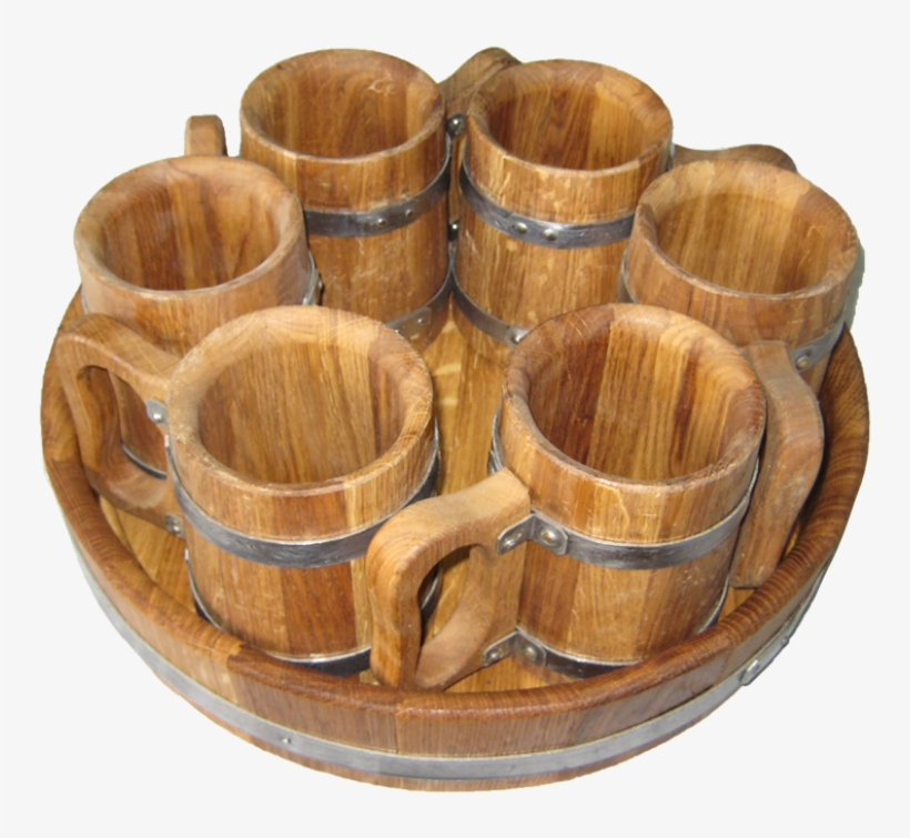 Holz Bierkrug, transparent png