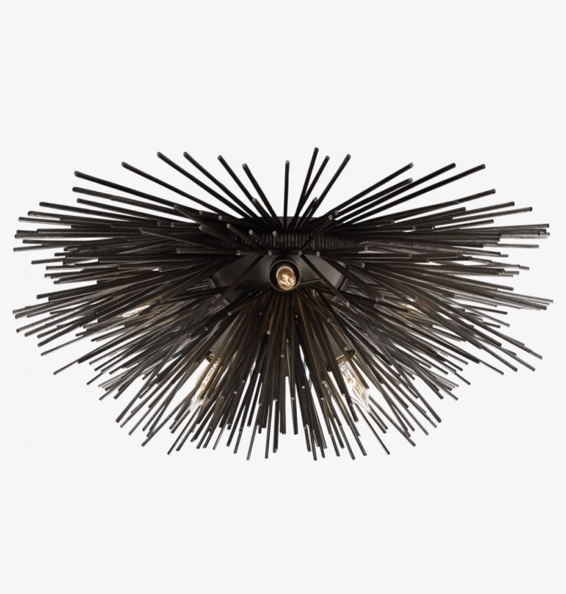 Strada Small Flush Mount In Aged Iron - Kelly Wearstler Strada Flush Mount, transparent png