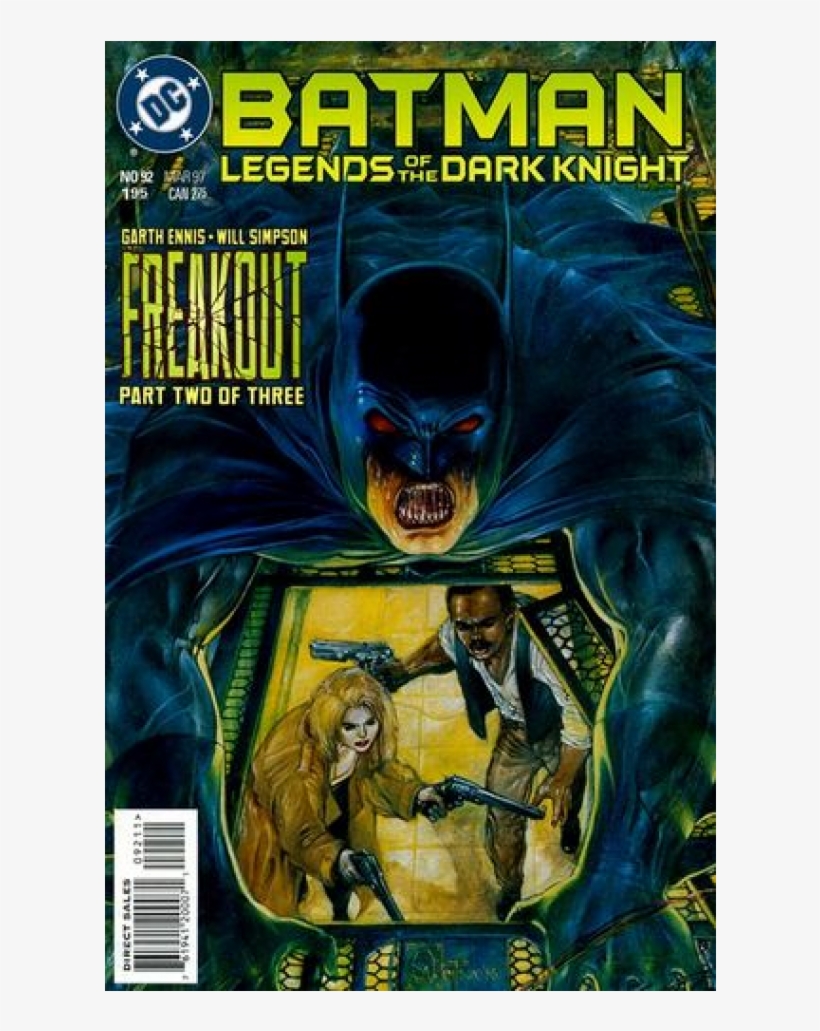 Купете Comics 1997-03 Batman Legends Of The Dark Knight - Batman Freakout, transparent png