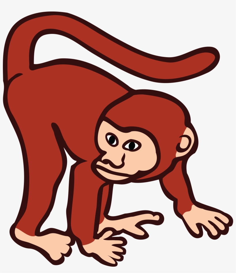 Free Clipart Of A Monkey - Clip Art Chimp, transparent png