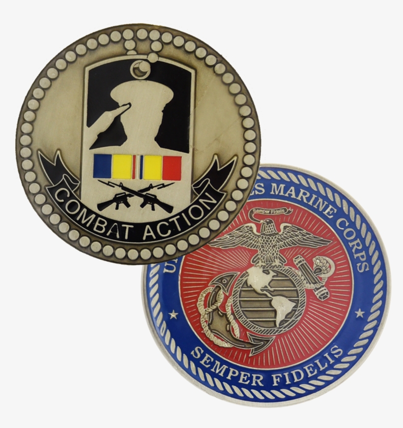 Marine Corps Combat Action Coin - President's Emergency Operation Center Logo, transparent png