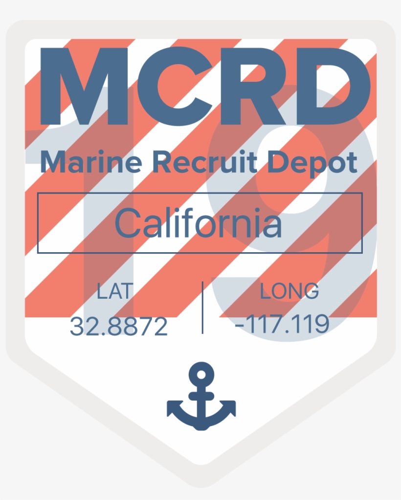 Marine Corps Recruit Depot San Diego - Graphic Design, transparent png