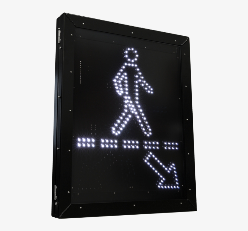Pedestrian Crossing Led Blank Out Sign - Pedestrian, transparent png