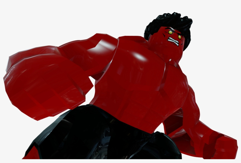 Lego Red Hulk Png, transparent png