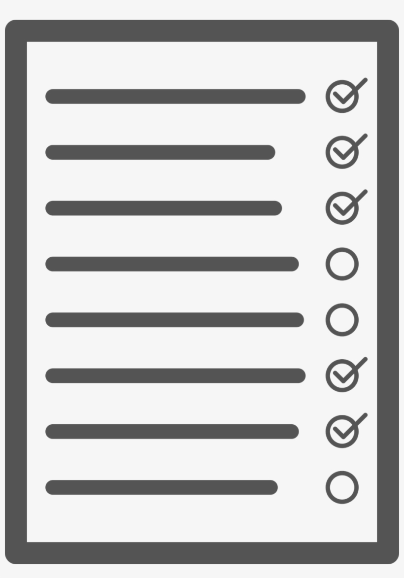 A Good Idea Is To Make A Checklist Of Everything To - List Transparent, transparent png
