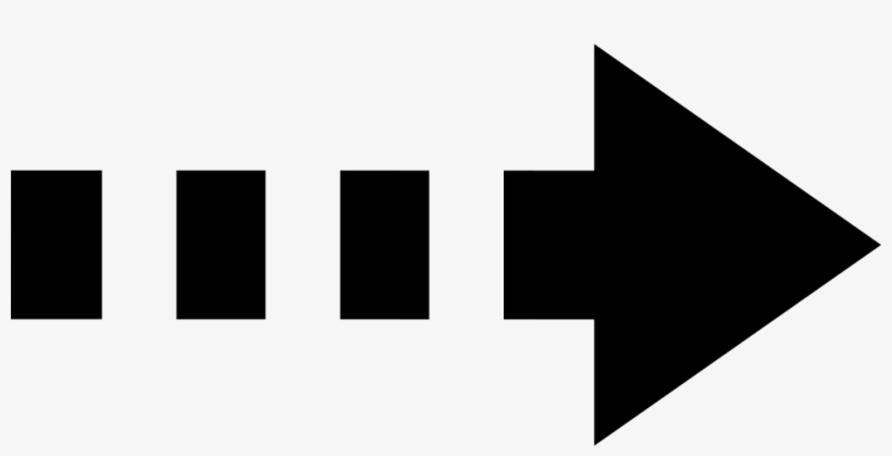 Right Arrow Of Broken Line Comments - Black-and-white, transparent png
