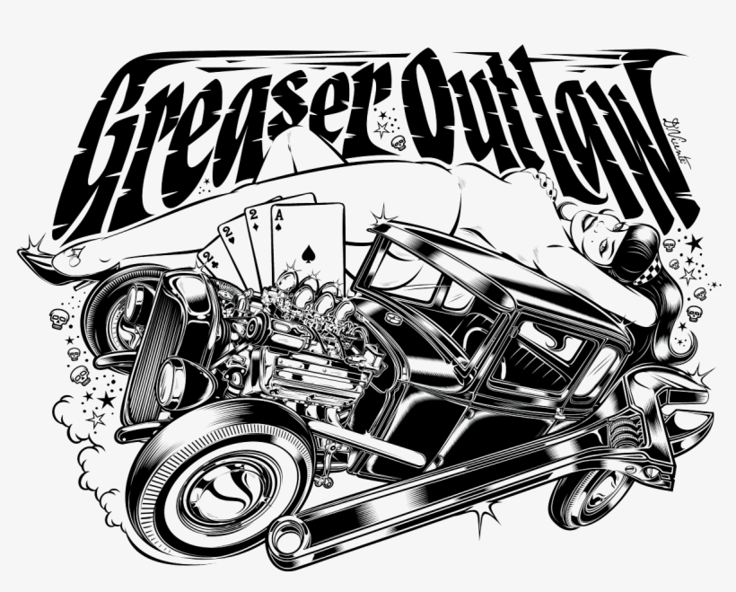 Clipart Library Library Car Wheel Volkswagen Transprent - Greaser Poster, transparent png