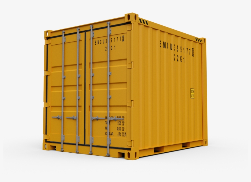 New 10ft Shipping Container - Shipping Container, transparent png