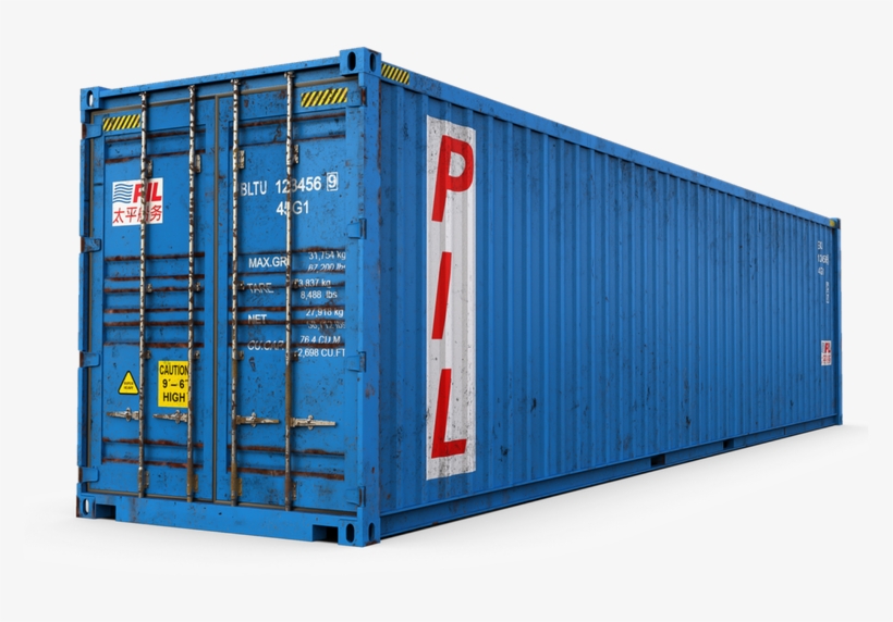 40ft Used - ตู้ คอนเทนเนอร์ 40 ฟุต ขนาด, transparent png