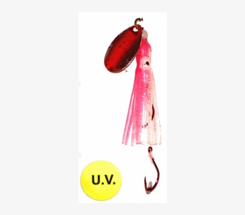**uv Crystal Pink Splatter 5 Cm Hoochie Lure - Earrings, transparent png