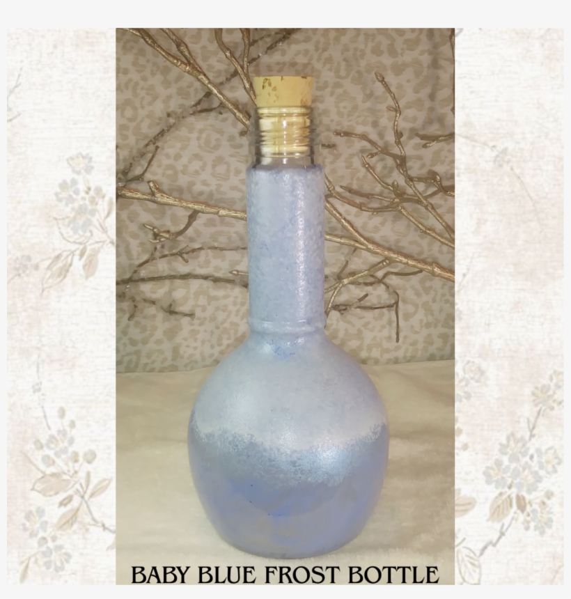 Frost Bottle, Potion Bottle, Hand Painted, - Glass Bottle, transparent png