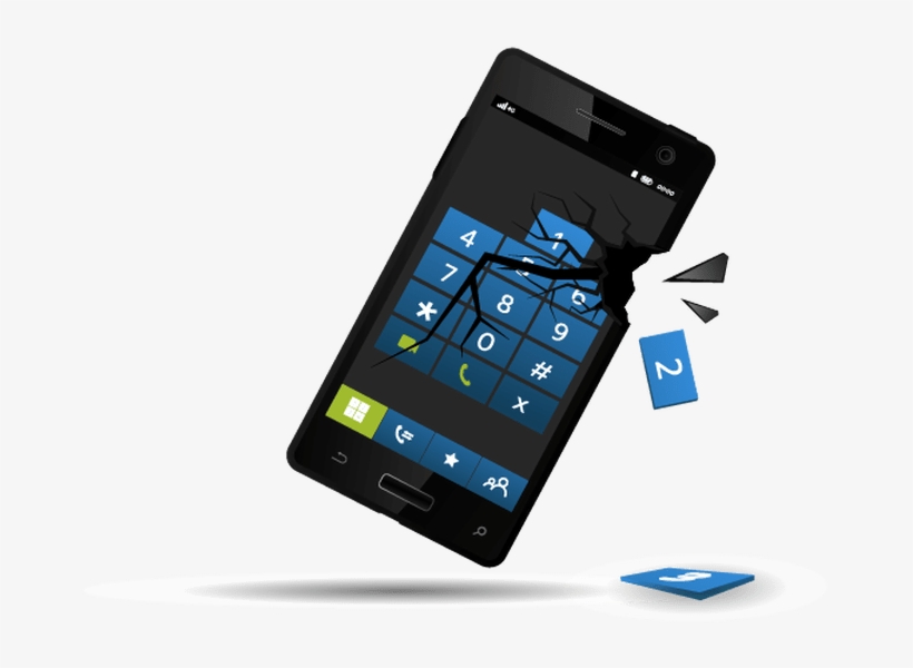 Broken Screen - Smartphone, transparent png