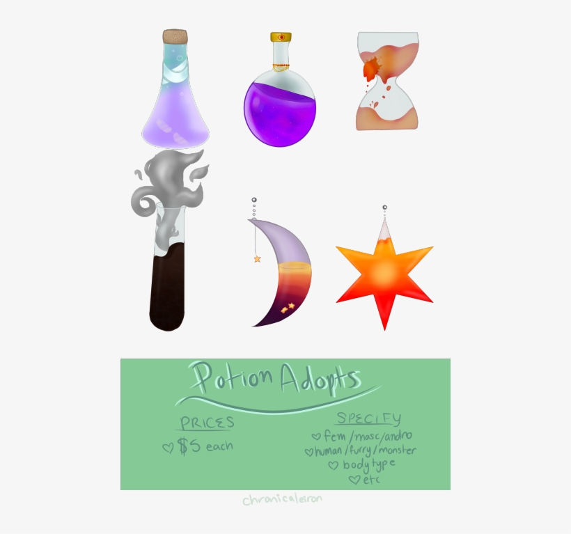 Time For Some Potion Adopts Message Me If You Want - Graphic Design, transparent png