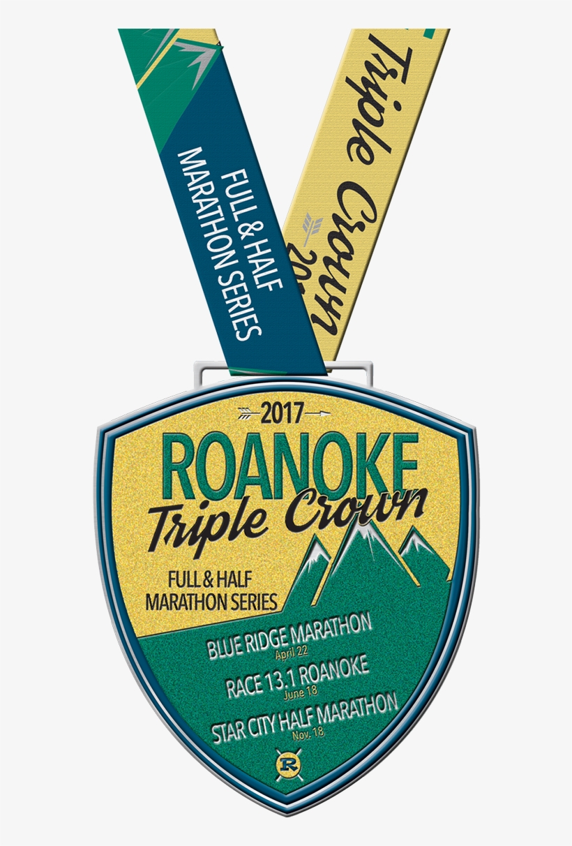 Roanoke Triple Crown Medal - Star City Half Marathon Medal, transparent png