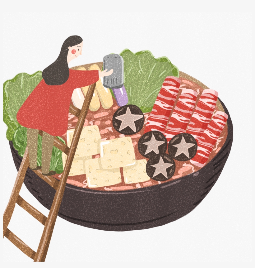 Retro Hand Drawn Creative Cuisine Png And Psd - Patchwork, transparent png