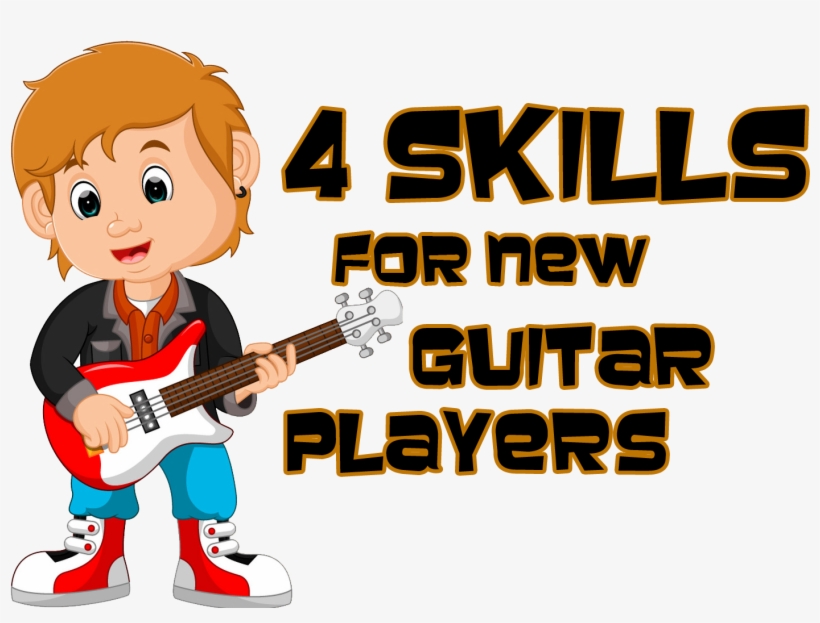What Are 4 Basic Skills That Every Beginning Guitar - Cartoon, transparent png