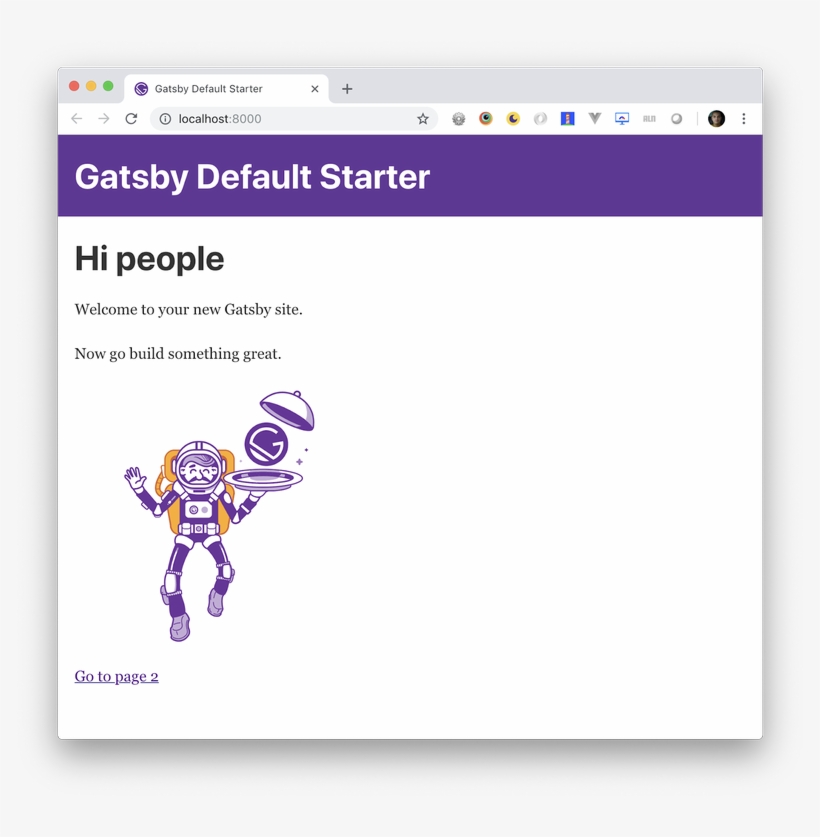Gatsby Starter Site Hi People, transparent png