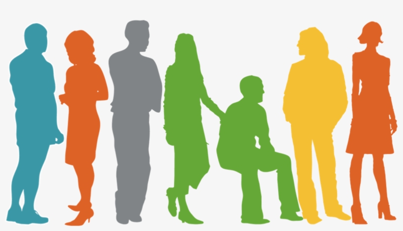 People Silhouette Clipart Individual - People In Organisation Png, transparent png