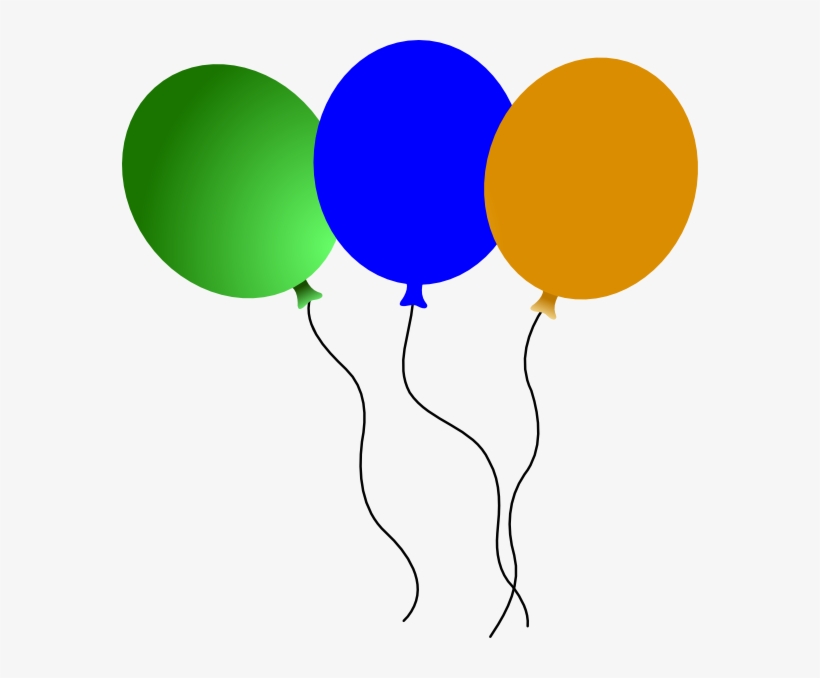 Balloons Clip Art At Clker Com Vector - Balloons Clip Art, transparent png