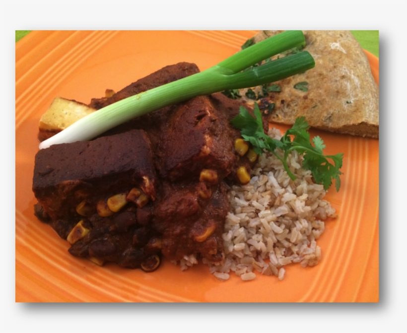 Tofu Mole With Brown Rice - Rice And Curry, transparent png