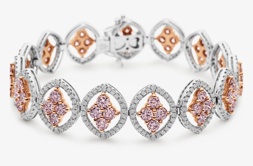 Photo Of Argyle Pink And White Diamond Bracelet - Bracelet, transparent png