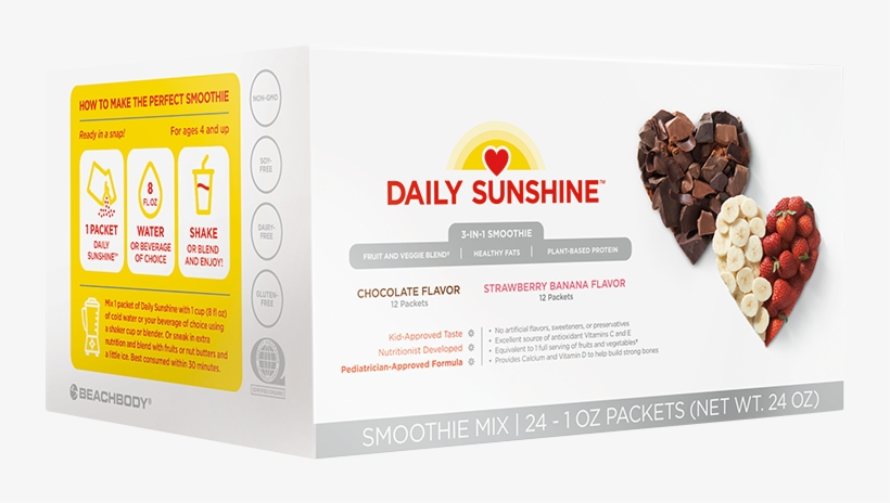 Daily Sunshine™ Chocolate & Strawberry Banana Combo - Flyer, transparent png