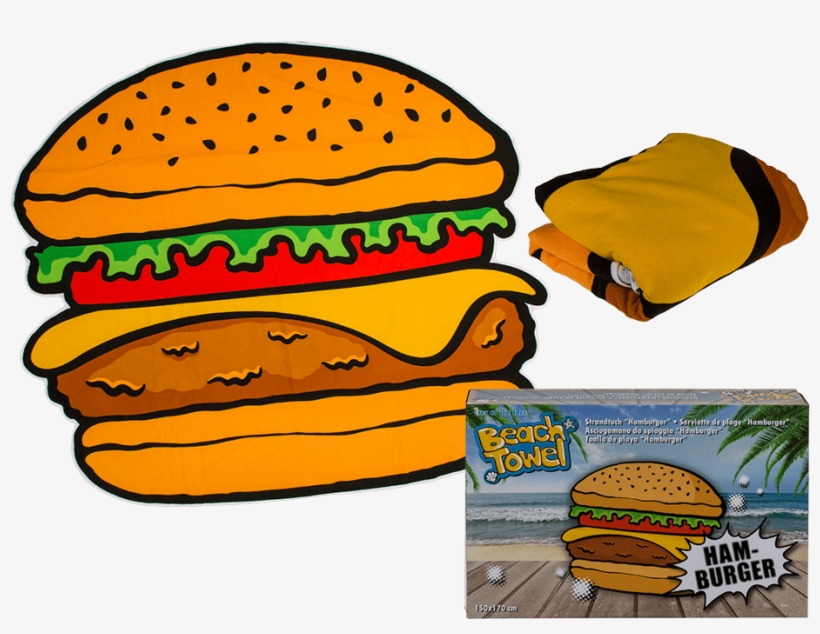 Toalla Playa Hamburguesa - Beach Towels, transparent png