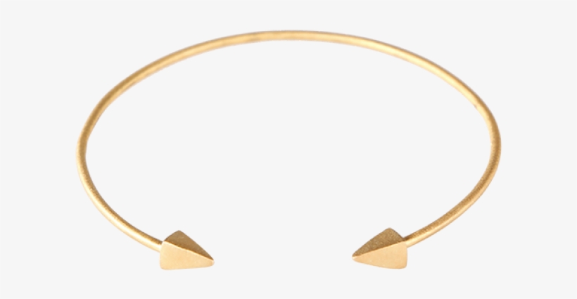 Edgy Rock'n Roll Bracelet In Gold Plated Silver - Bangle, transparent png