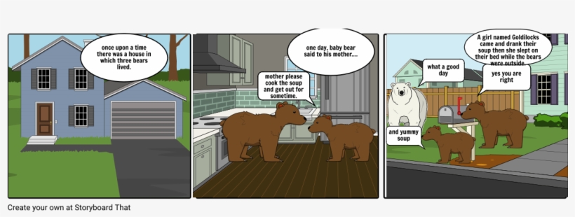 Three Bears - Cartoon, transparent png