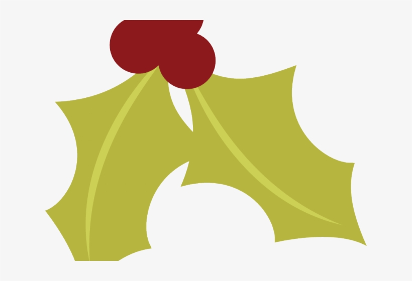 Berries Clipart Holly Leaf - Holly Berry Sprig Png, transparent png