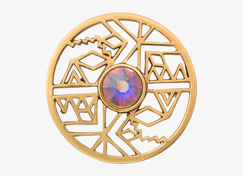 Nikki Lissoni Gold Plated Wild And Free Medium Coin - Circle, transparent png