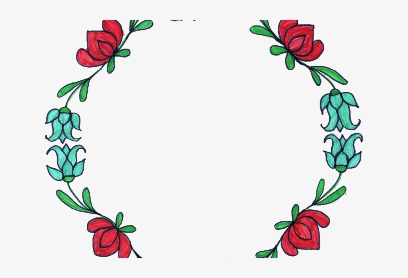 Drawn Circle Floral - Miss You My Papa, transparent png