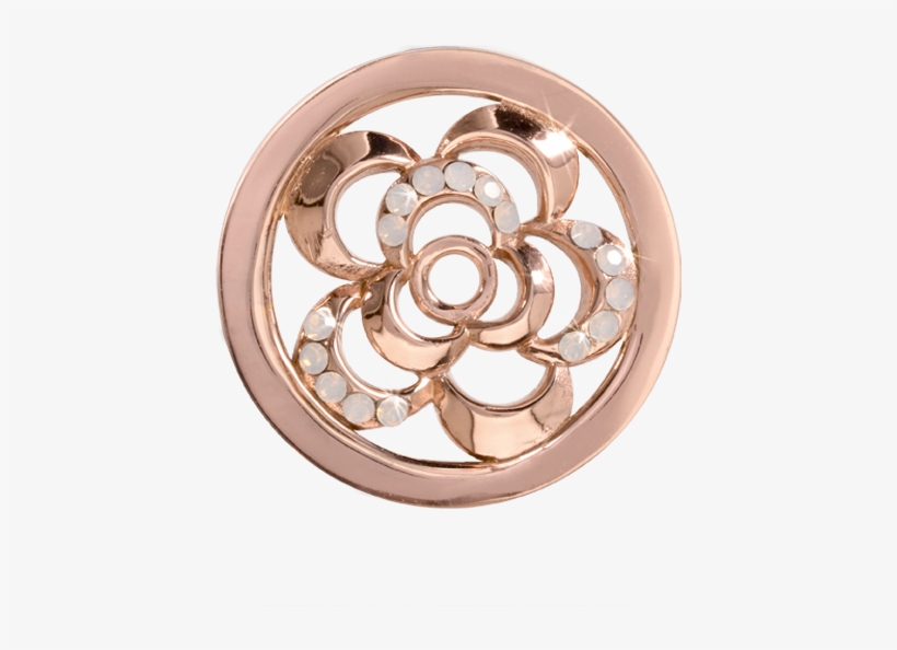 Nikki Lissoni Surprising Poppy Small Rose Gold Plated - Circle, transparent png