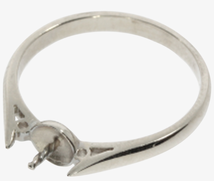 Ring With Pin 585/- White Gold - Engagement Ring, transparent png