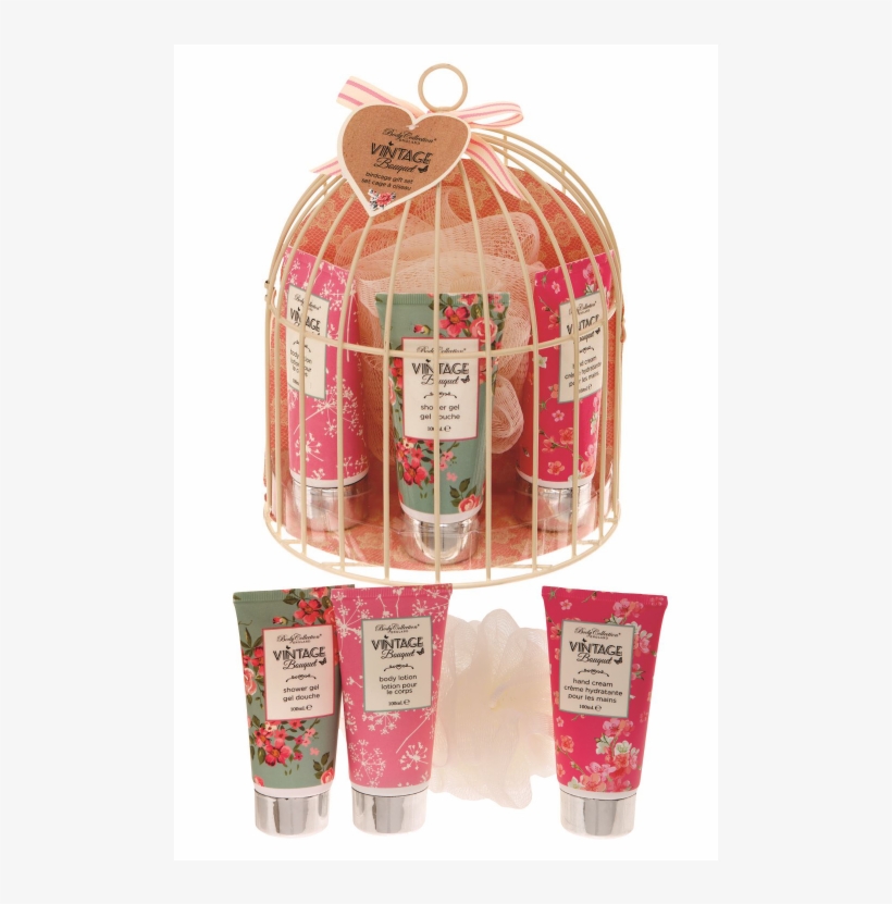 Body Collection Vintage Bouquet Half Birdcage - Body Collection Vintage Bouquet Half Birdcage Gift, transparent png
