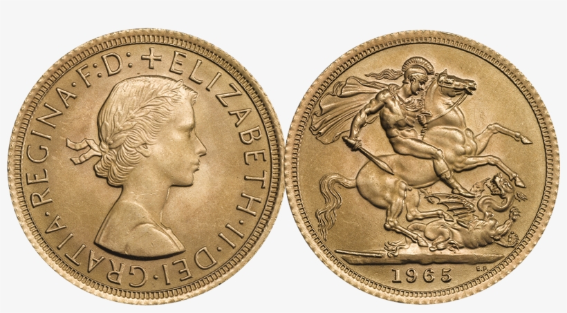1965 Queen Elizabeth Ii Sovereign Extremely Fine - Cash, transparent png