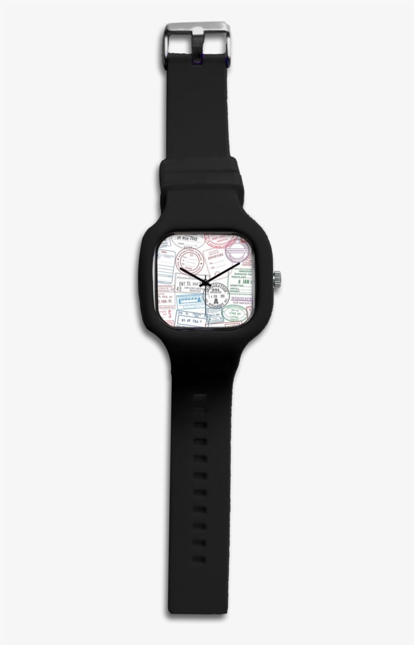 Passport Stamps - Analog Watch, transparent png