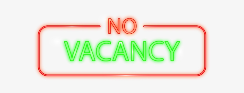 No Vacancy Neon Sign - Parallel, transparent png