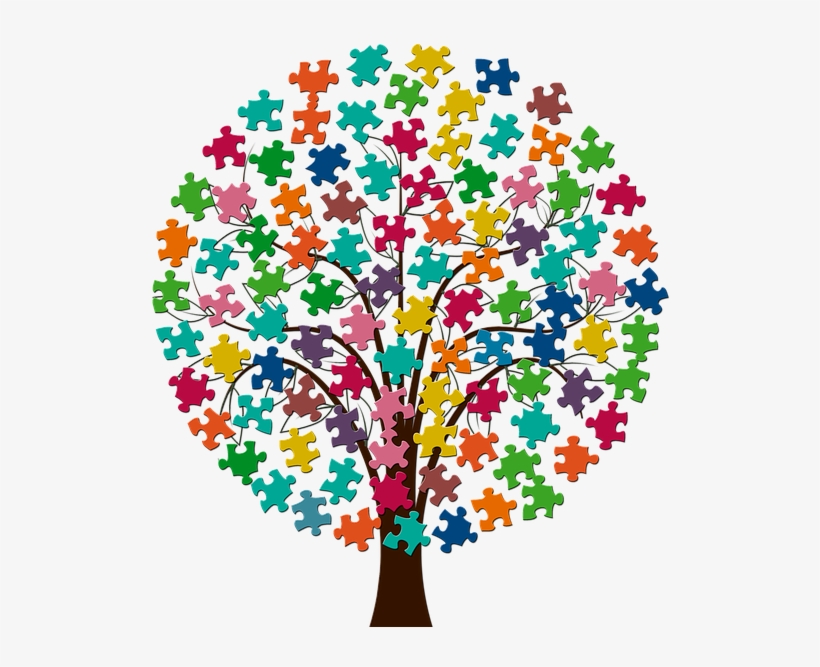 News - Tree With Puzzle Pieces As Leaves, transparent png
