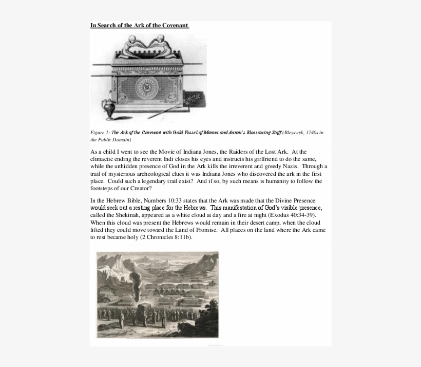 Download Transparent Docx - Ark Of The Covenant - PNGkit