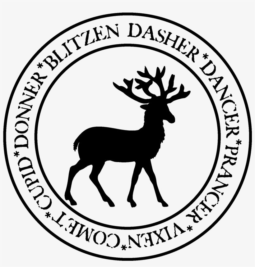 Reindeer Names In Circle Postmark Vinyl - Pakistan Defence Officers Housing Authority Logo, transparent png