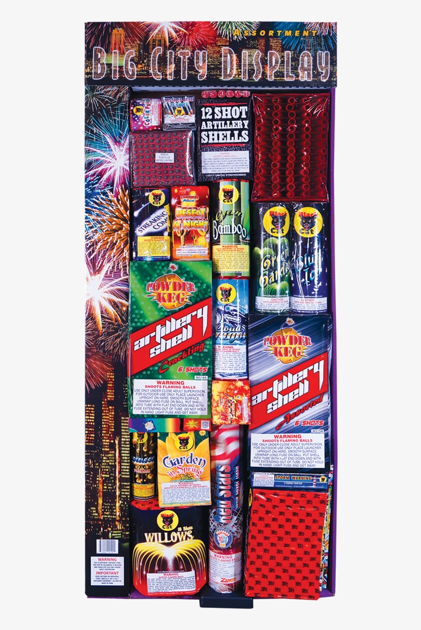 Big City Display - Big City Assortment Fireworks, transparent png