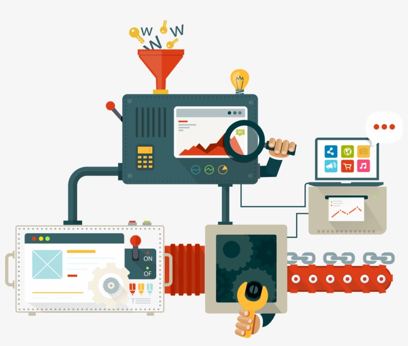 Digital Marketing - Seo Flat Design, transparent png
