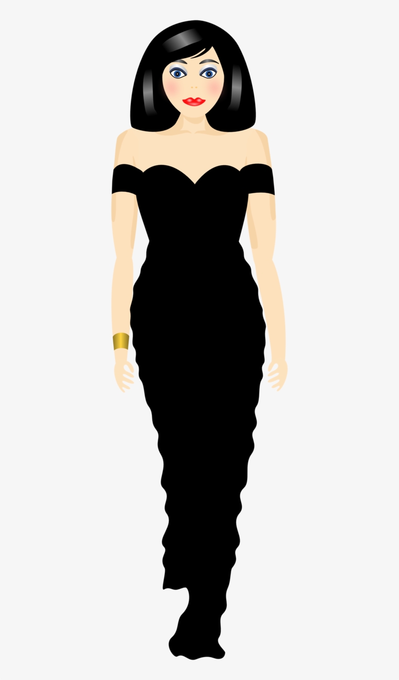 Stylish In Black - Clip Art, transparent png
