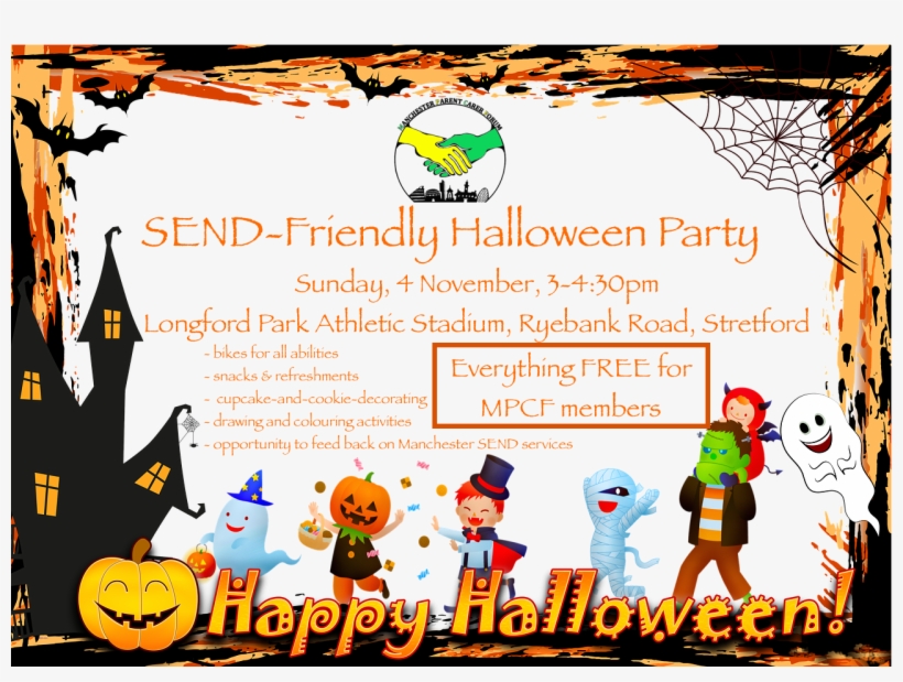 Poster For Mpcf's Send Halloween Party - Рамка Хэллоуин Png, transparent png