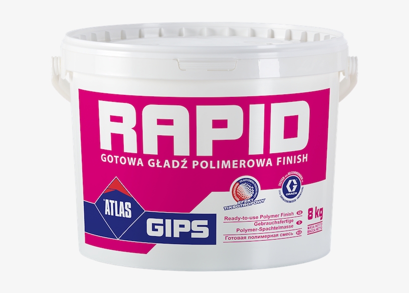 Atlas Rapid 8kg - Gotowa Gładź Polimerowa Atlas Gips Rapid, transparent png