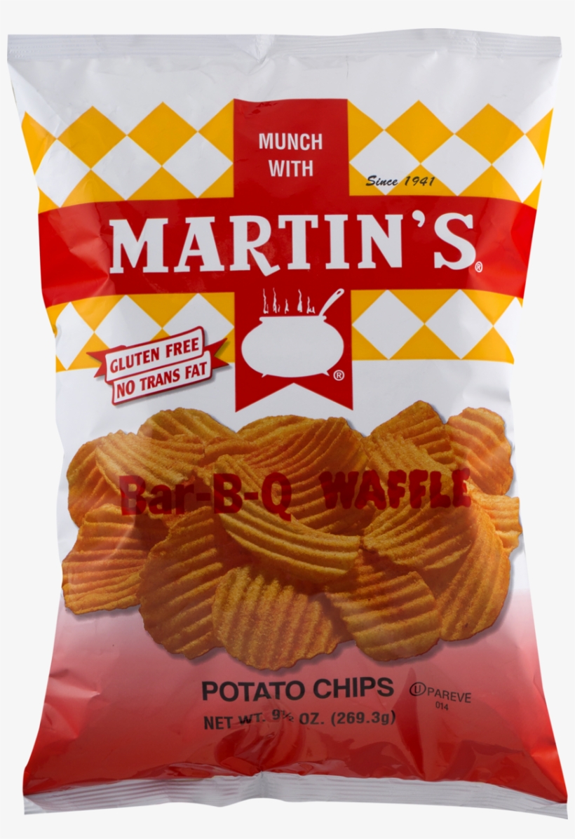 Martin's Barbecue Waffle Chips, transparent png