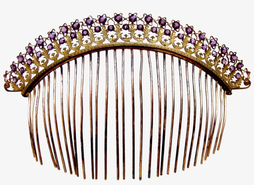 A Fine Regency Or Late Georgian Fire Gilded Tiara Comb - Tiara, transparent png
