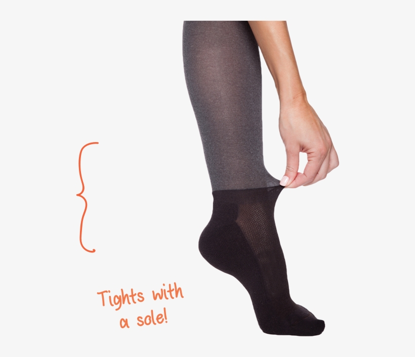 Baring Our Soles - Tights With Socks Built, transparent png